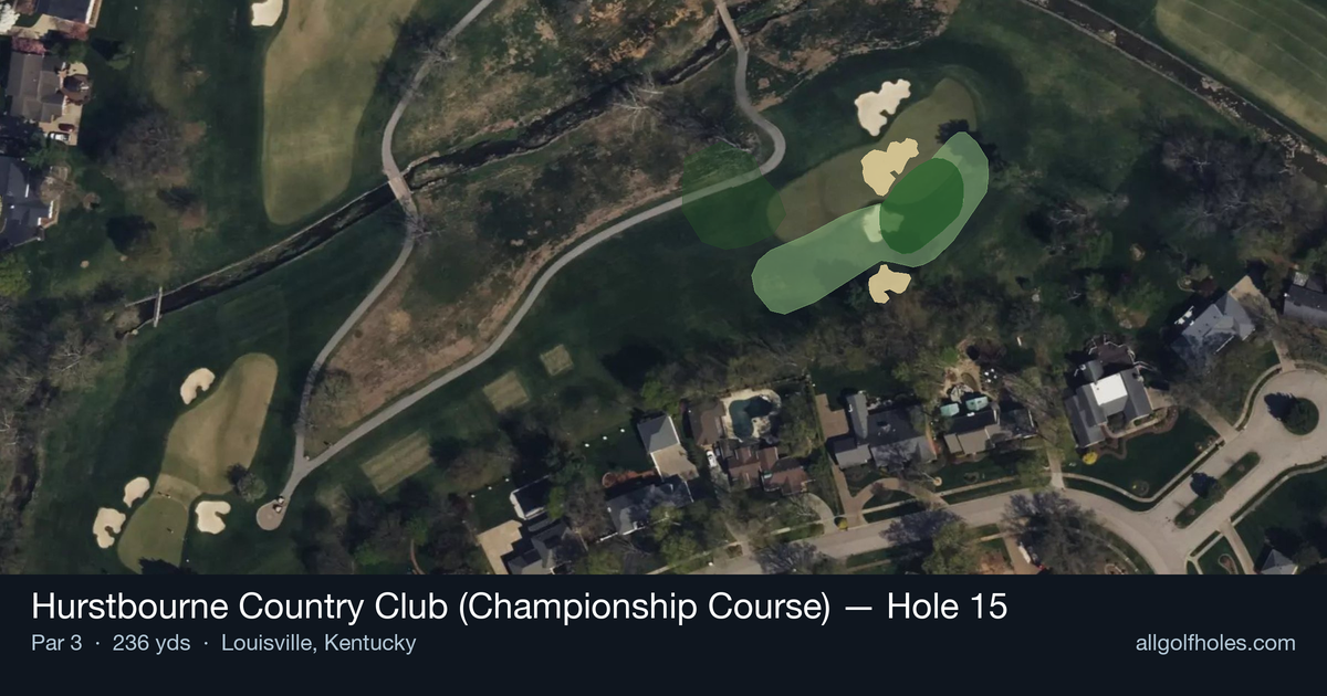 Hole 15 aerial at Hurstbourne Country Club (Championship Course)