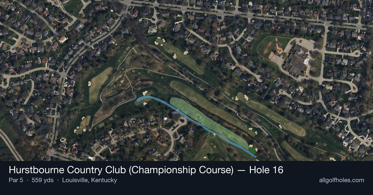 Hole 16 aerial at Hurstbourne Country Club (Championship Course)