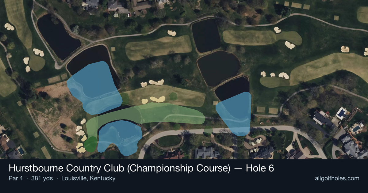 Hole 6 aerial at Hurstbourne Country Club (Championship Course)