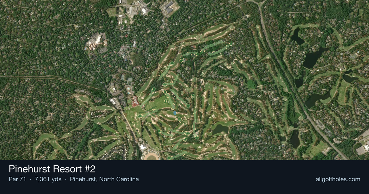 Pinehurst Resort #2 aerial view