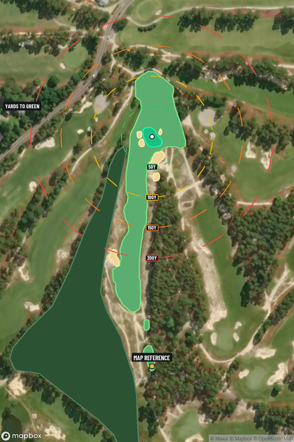 Hole 11 aerial at Pinehurst Resort #2