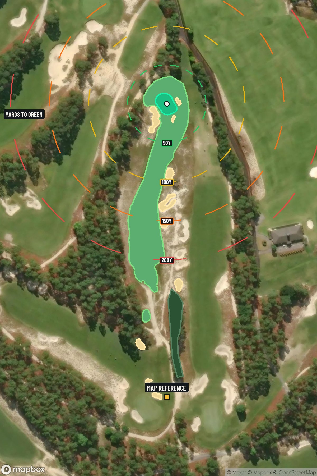 Hole 13 aerial at Pinehurst Resort #2