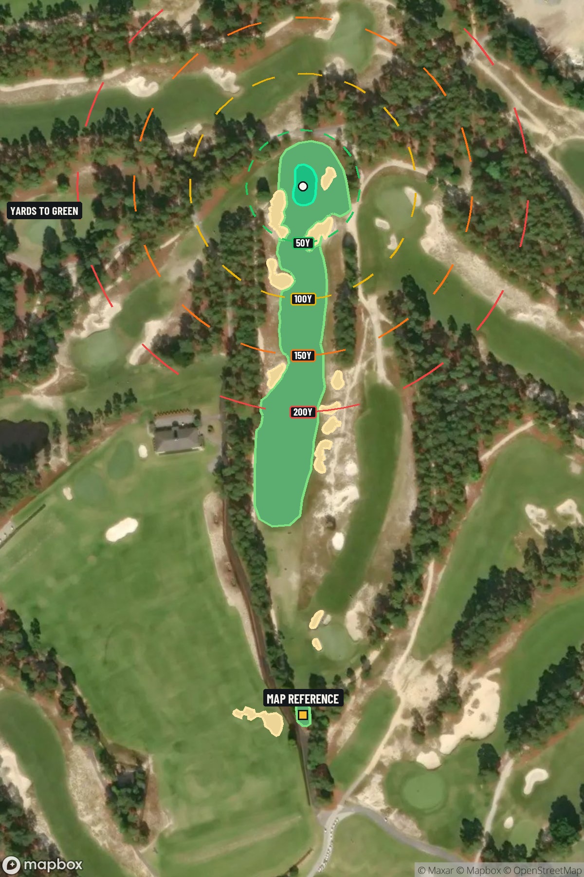 Hole 14 aerial at Pinehurst Resort #2