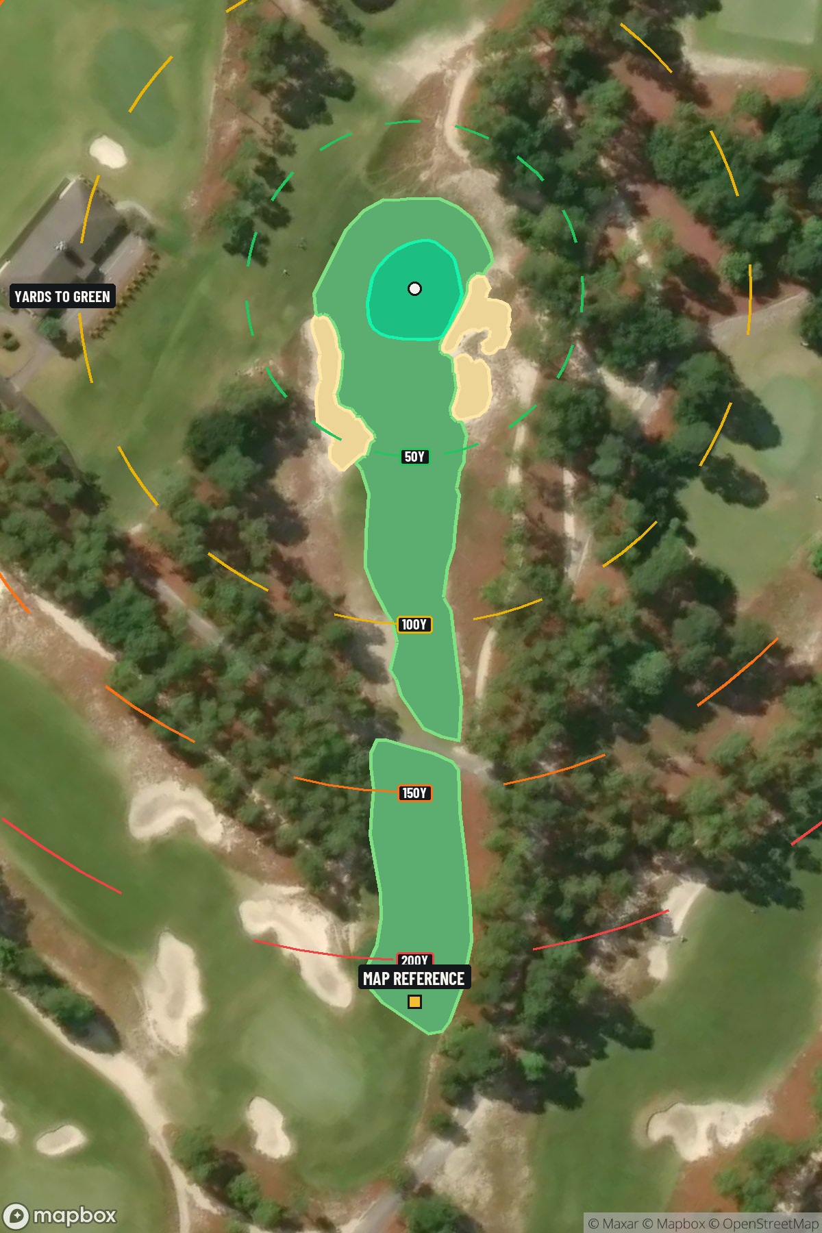 Hole 15 aerial at Pinehurst Resort #2
