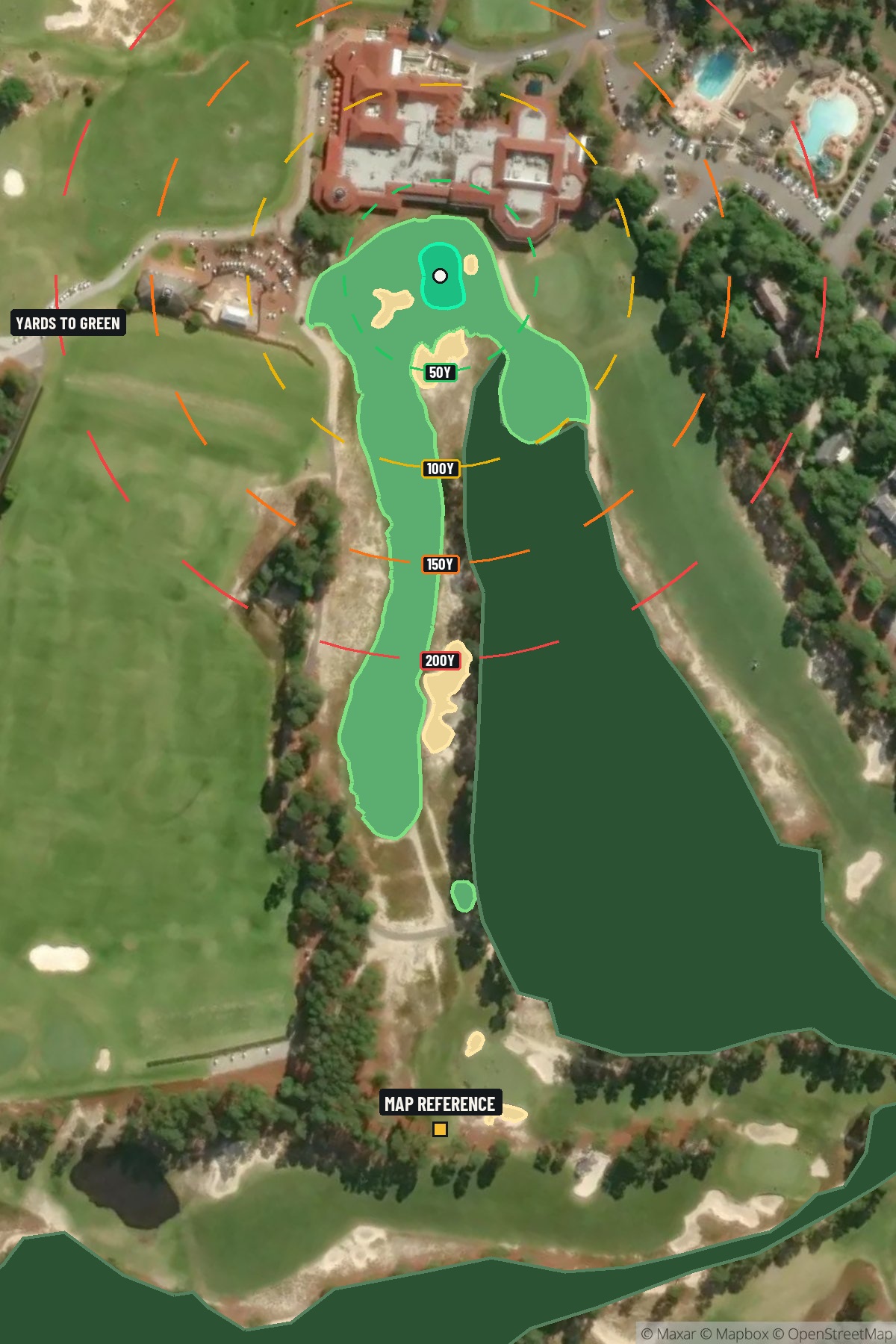 Hole 18 aerial at Pinehurst Resort #2