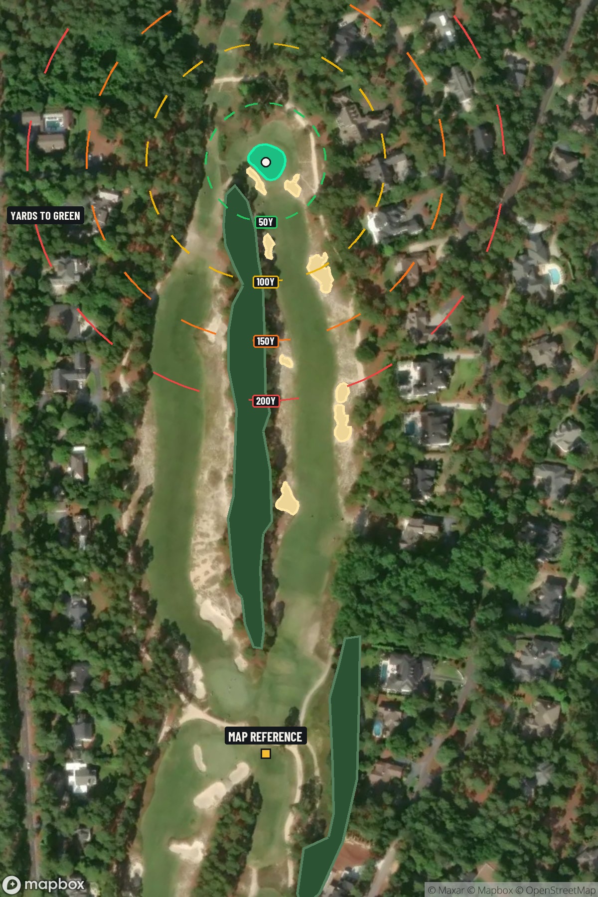 Hole 4 aerial at Pinehurst Resort #2