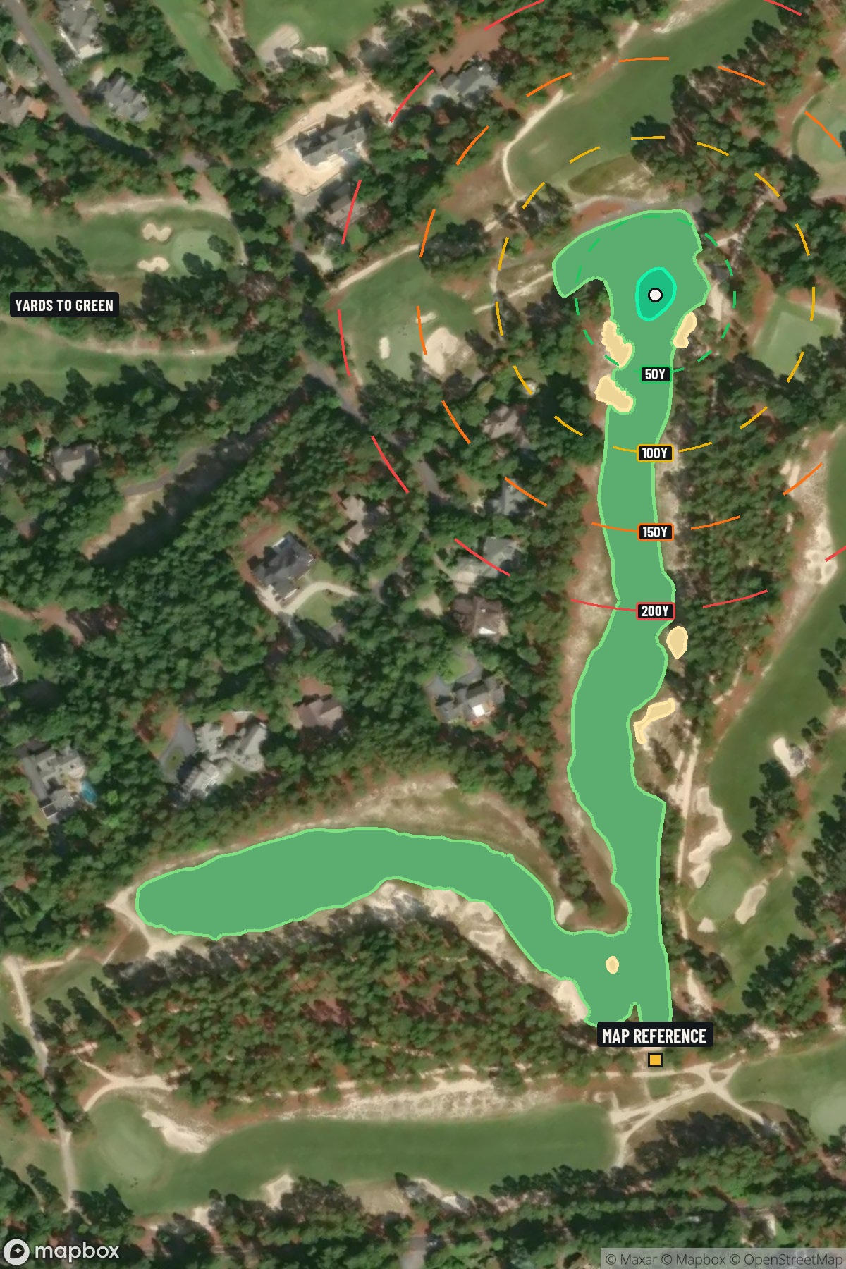 Hole 8 aerial at Pinehurst Resort #2