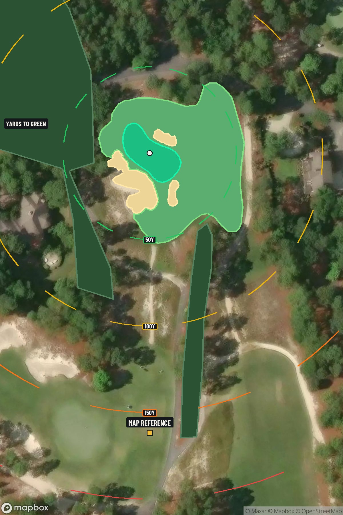 Hole 9 aerial at Pinehurst Resort #2