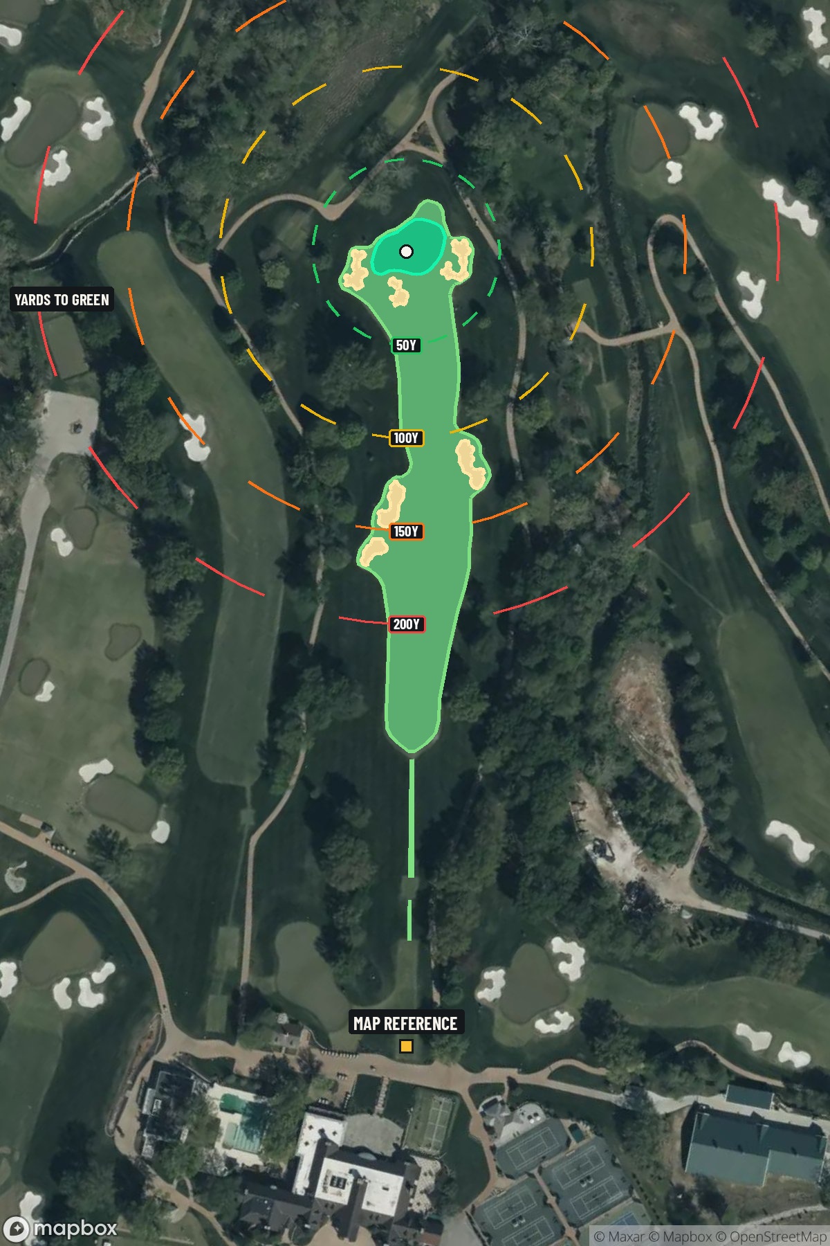 Hole 1 aerial at Bellerive Country Club
