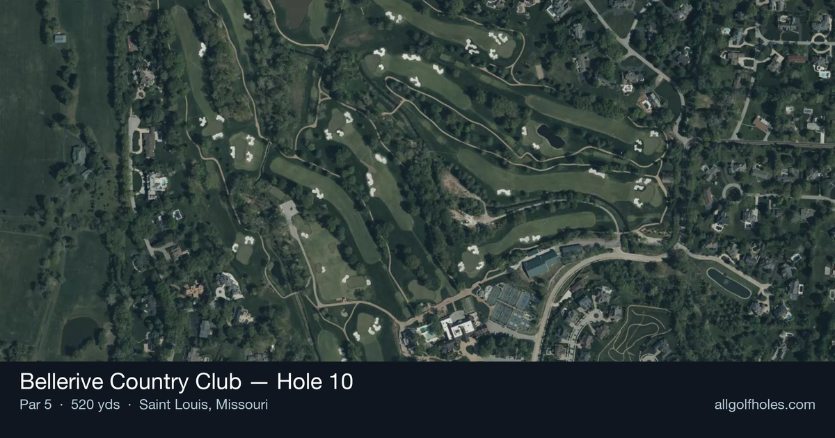 Hole 10 aerial at Bellerive Country Club