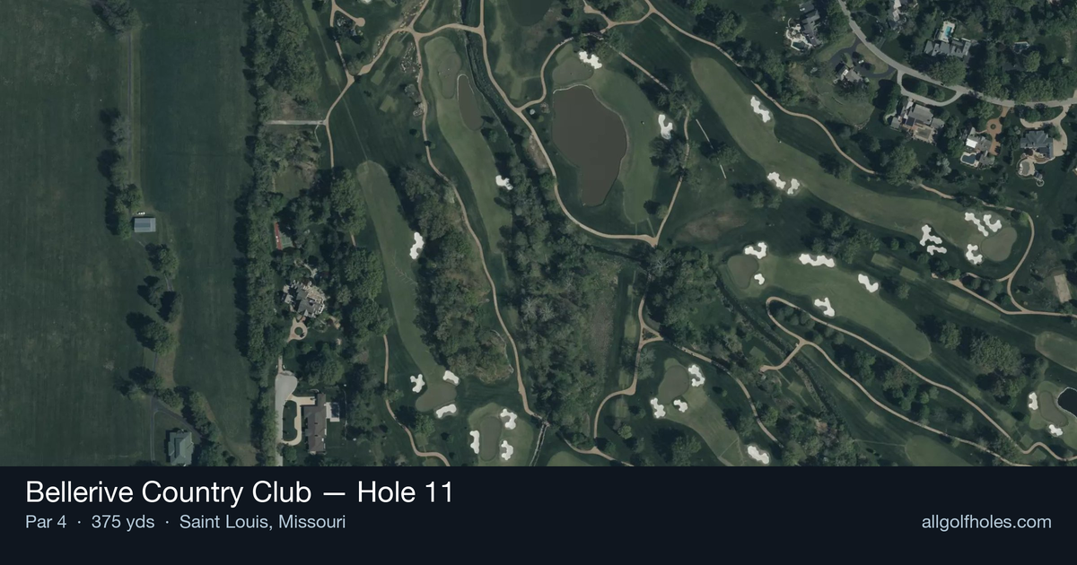 Hole 11 aerial at Bellerive Country Club
