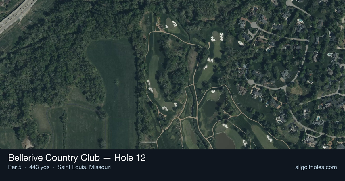 Hole 12 aerial at Bellerive Country Club