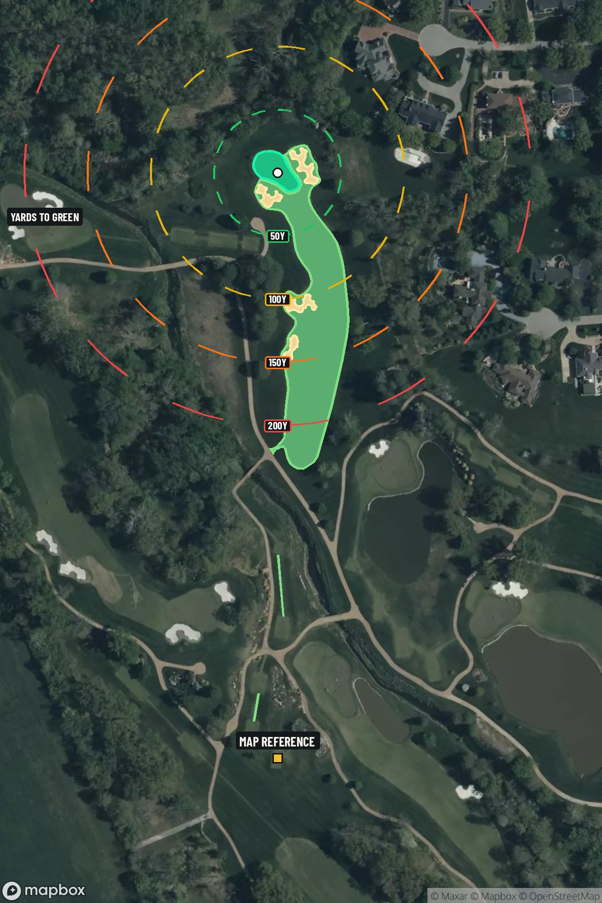 Hole 12 aerial at Bellerive Country Club
