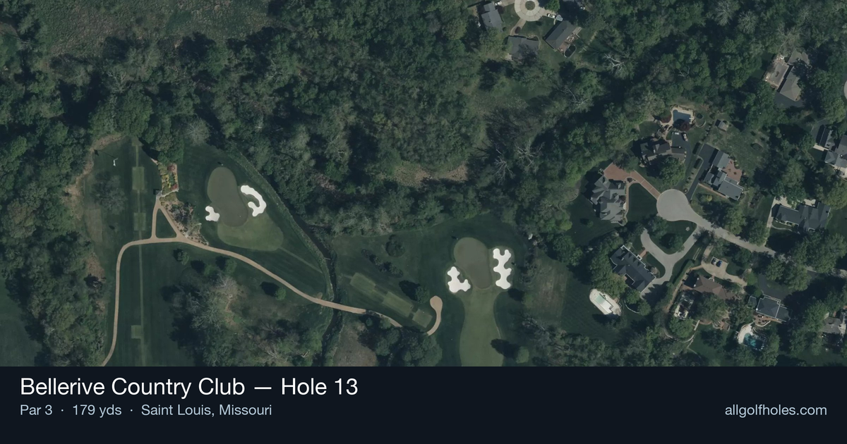 Hole 13 aerial at Bellerive Country Club