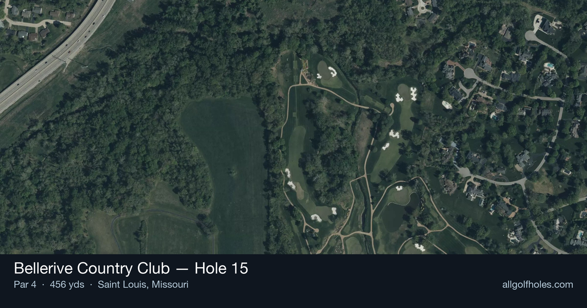 Hole 15 aerial at Bellerive Country Club