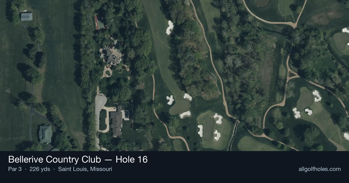 Hole 16 aerial at Bellerive Country Club