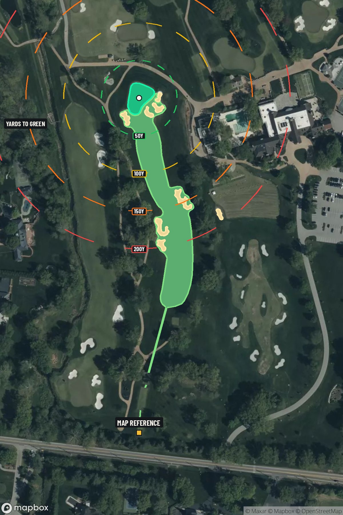 Hole 18 aerial at Bellerive Country Club