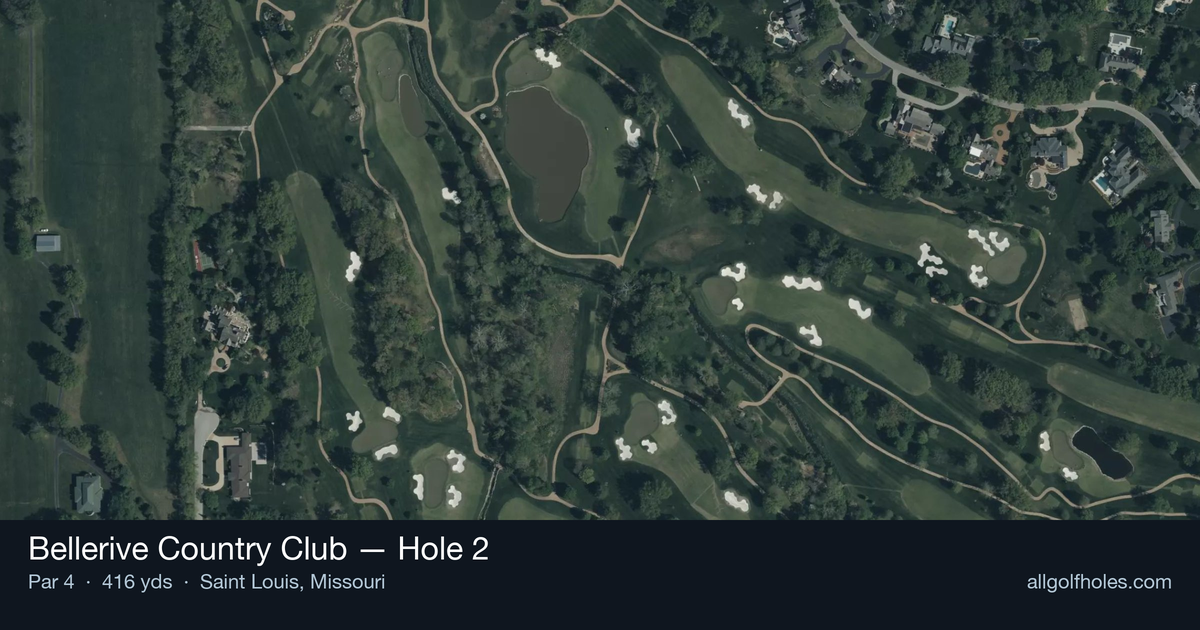 Hole 2 aerial at Bellerive Country Club