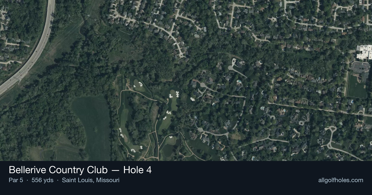 Hole 4 aerial at Bellerive Country Club