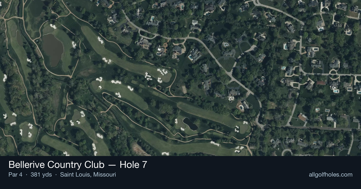 Hole 7 aerial at Bellerive Country Club