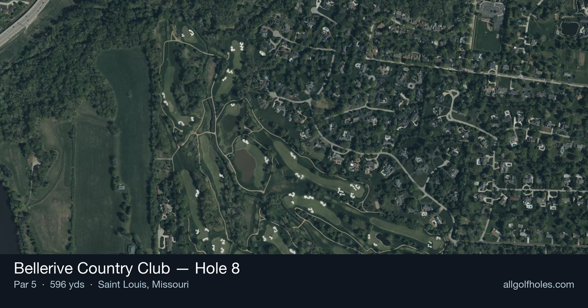 Hole 8 aerial at Bellerive Country Club