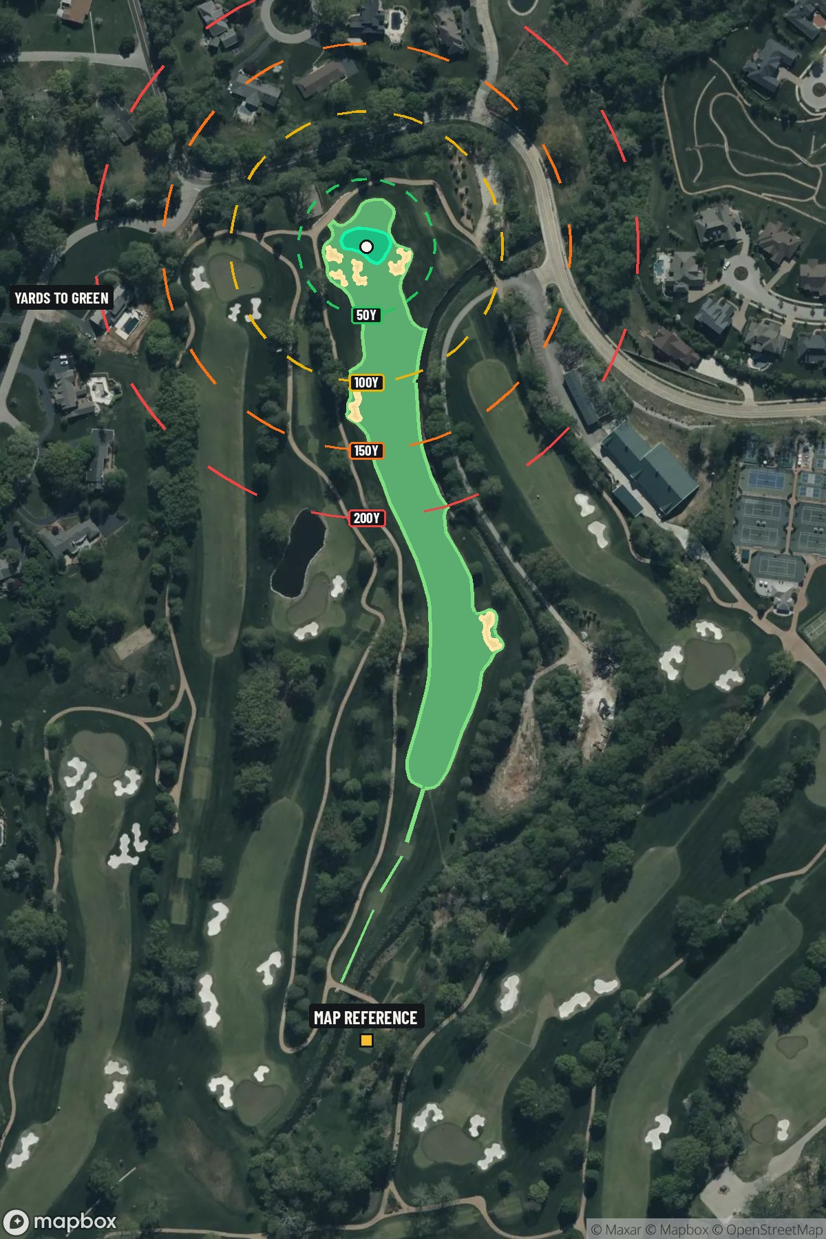Hole 8 aerial at Bellerive Country Club