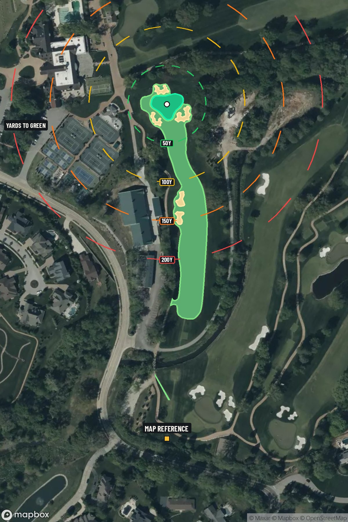 Hole 9 aerial at Bellerive Country Club