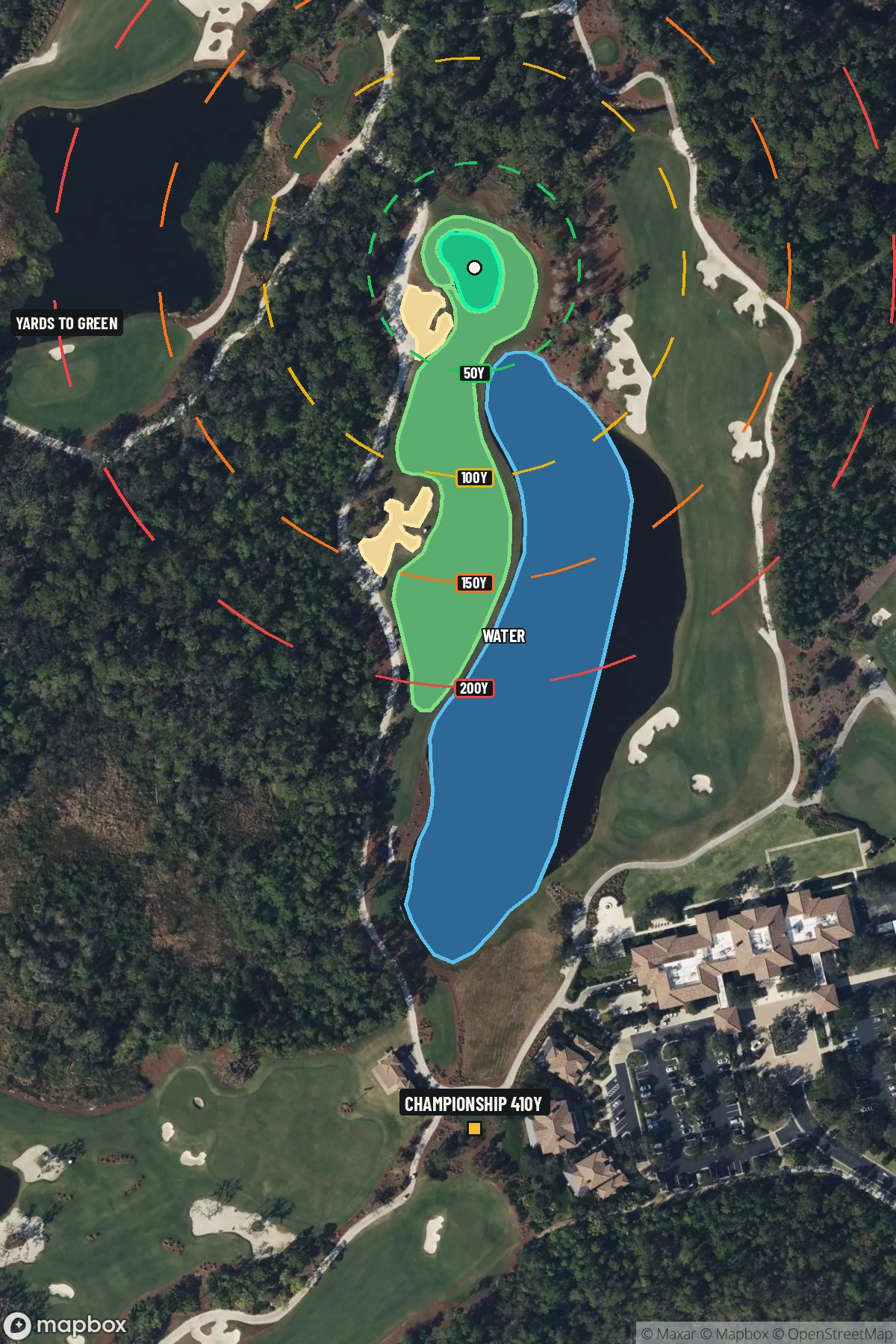 Hole 10 aerial at The Concession Golf Club