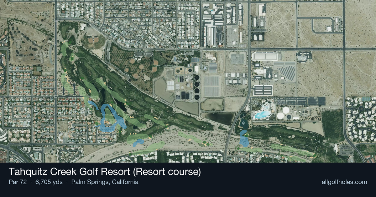 Tahquitz Creek Golf Resort (Resort course) aerial view