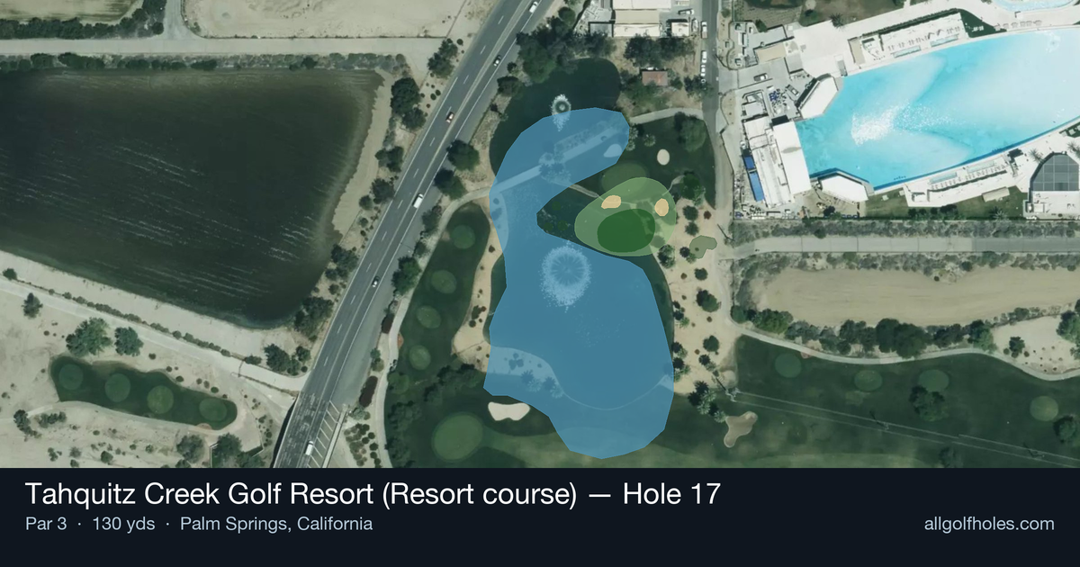 Hole 17 aerial at Tahquitz Creek Golf Resort (Resort course)