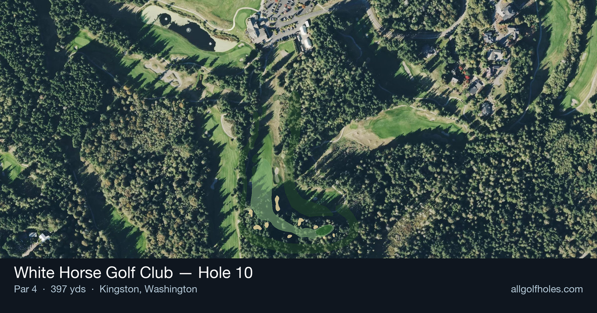 Hole 10 aerial at White Horse Golf Club