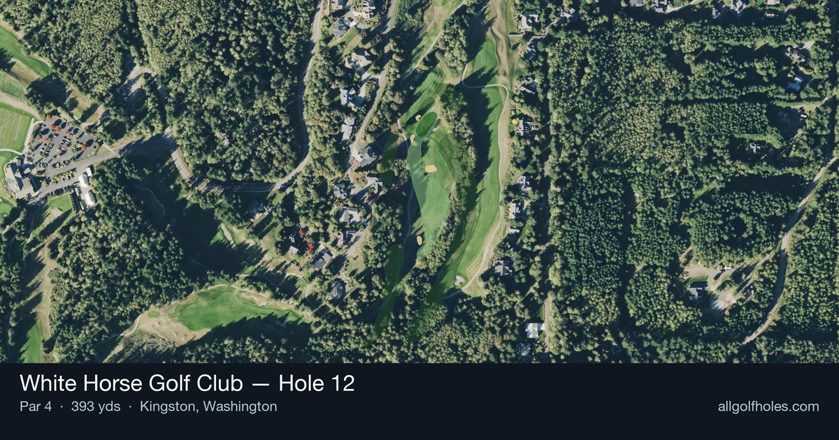 Hole 12 aerial at White Horse Golf Club