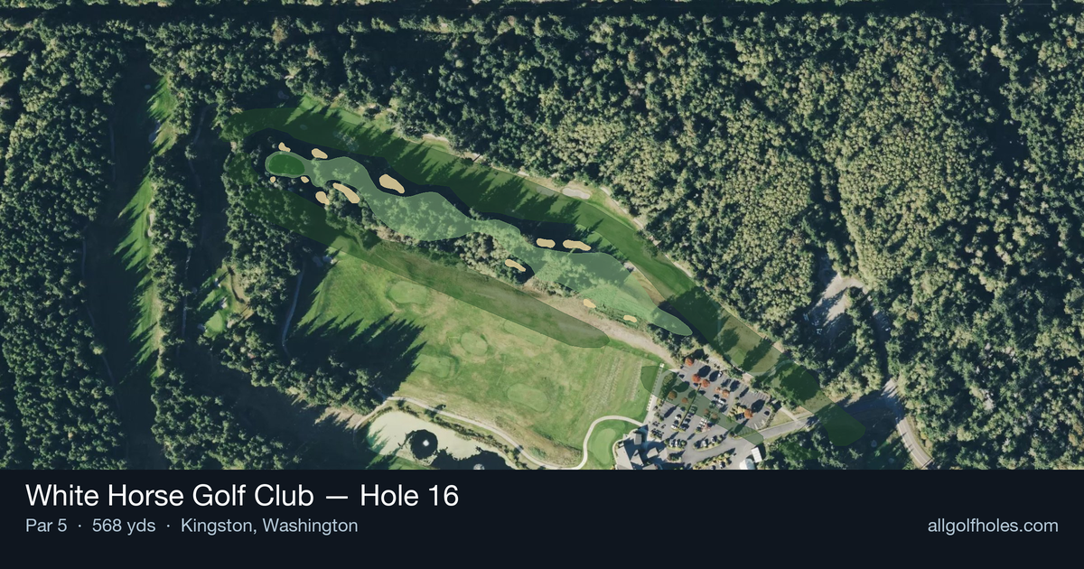 Hole 16 aerial at White Horse Golf Club