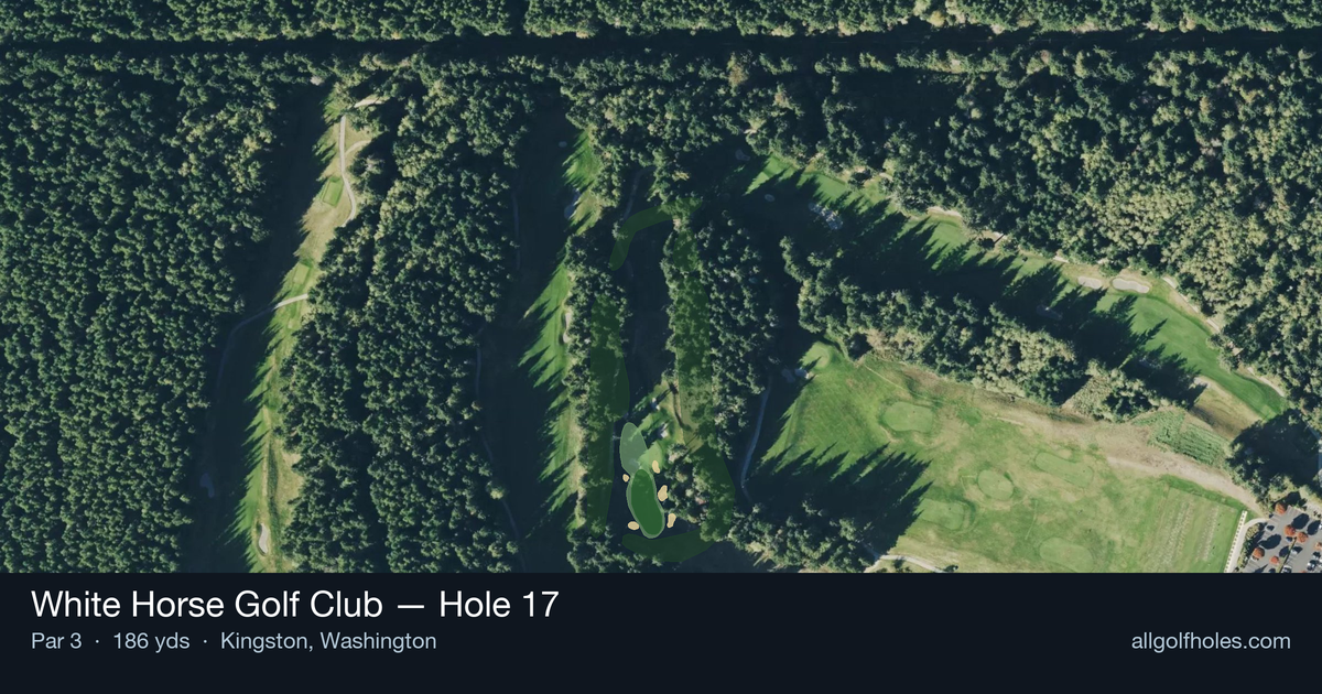 Hole 17 aerial at White Horse Golf Club