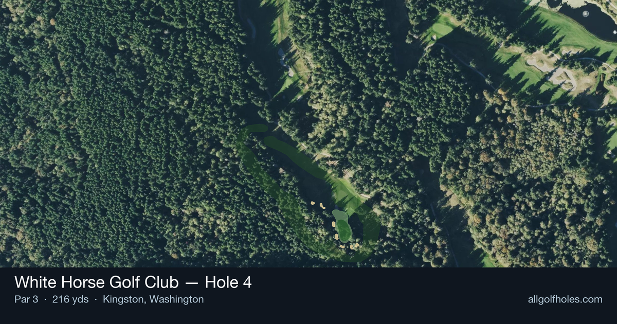 Hole 4 aerial at White Horse Golf Club