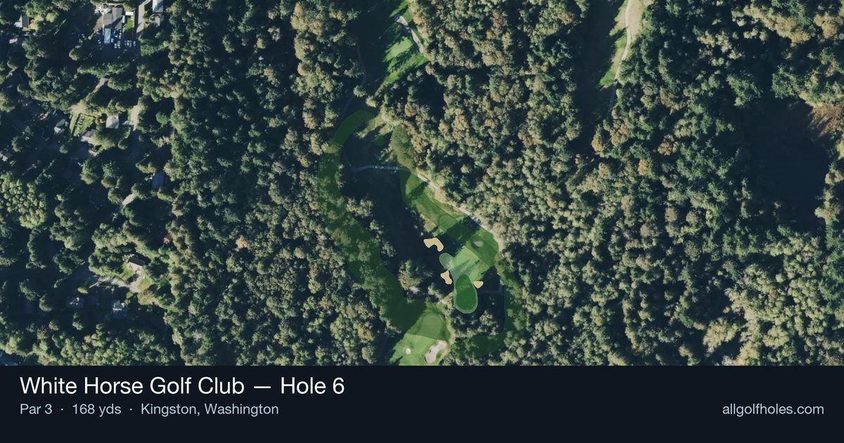 Hole 6 aerial at White Horse Golf Club