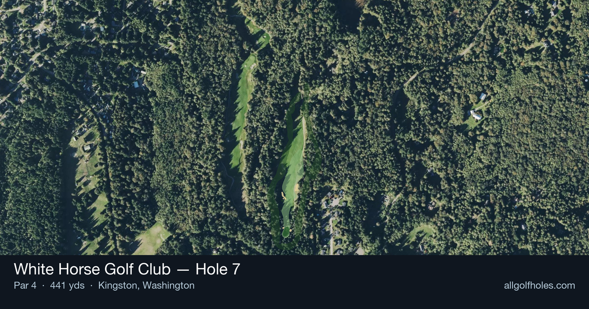 Hole 7 aerial at White Horse Golf Club