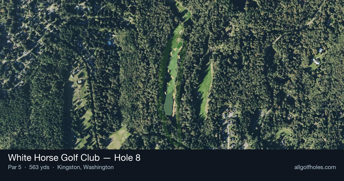 Hole 8 aerial at White Horse Golf Club