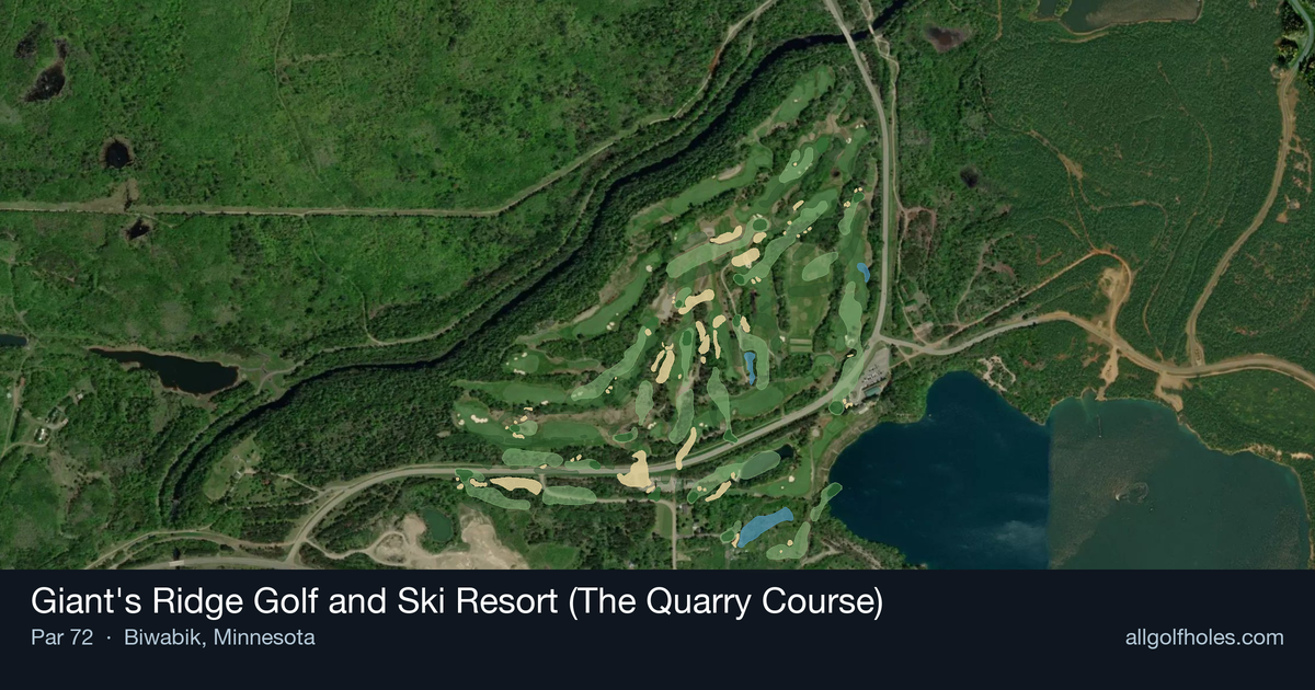 Giant's Ridge Golf and Ski Resort (The Quarry Course) aerial view