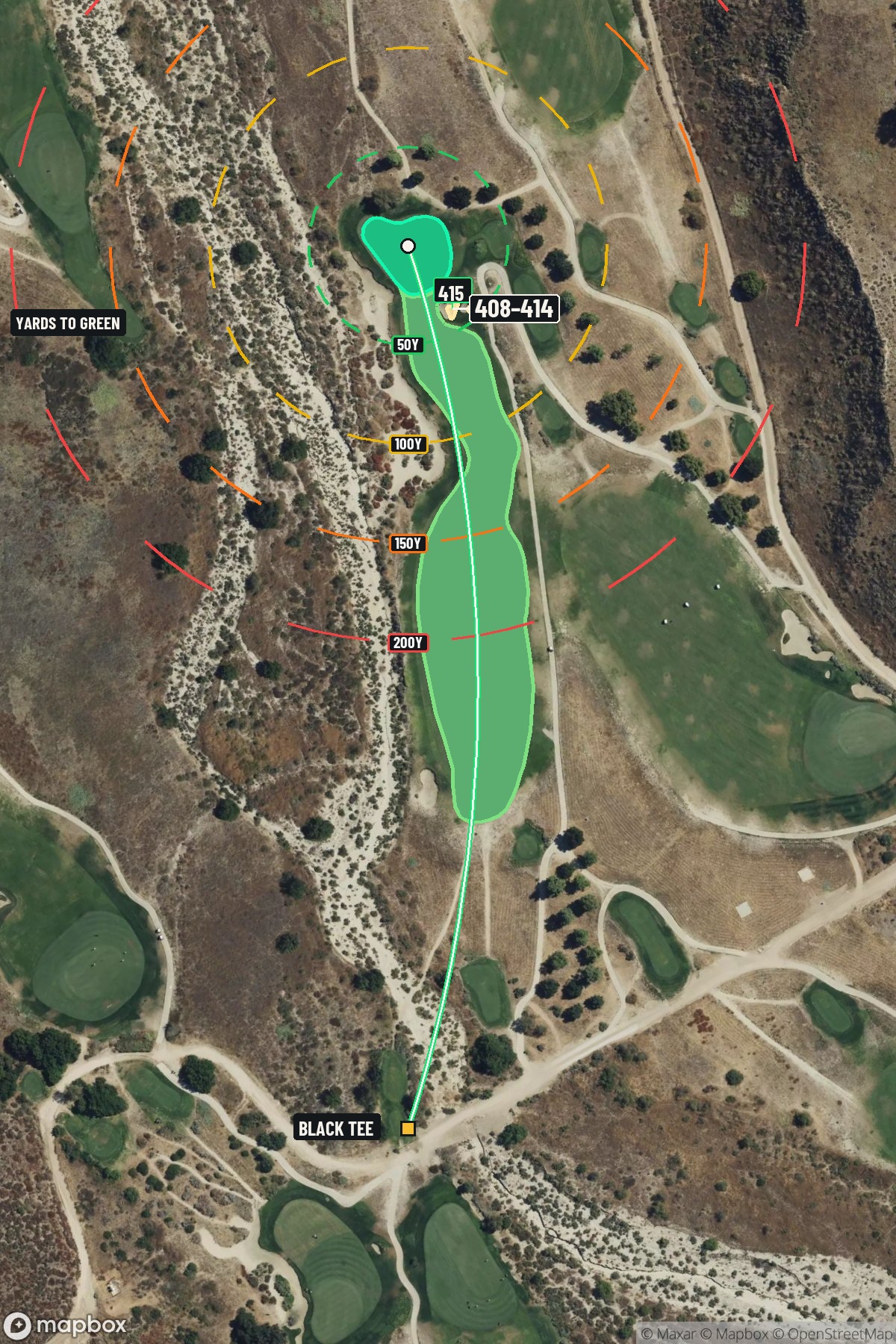 Hole 11 aerial at Rustic Canyon Golf Course