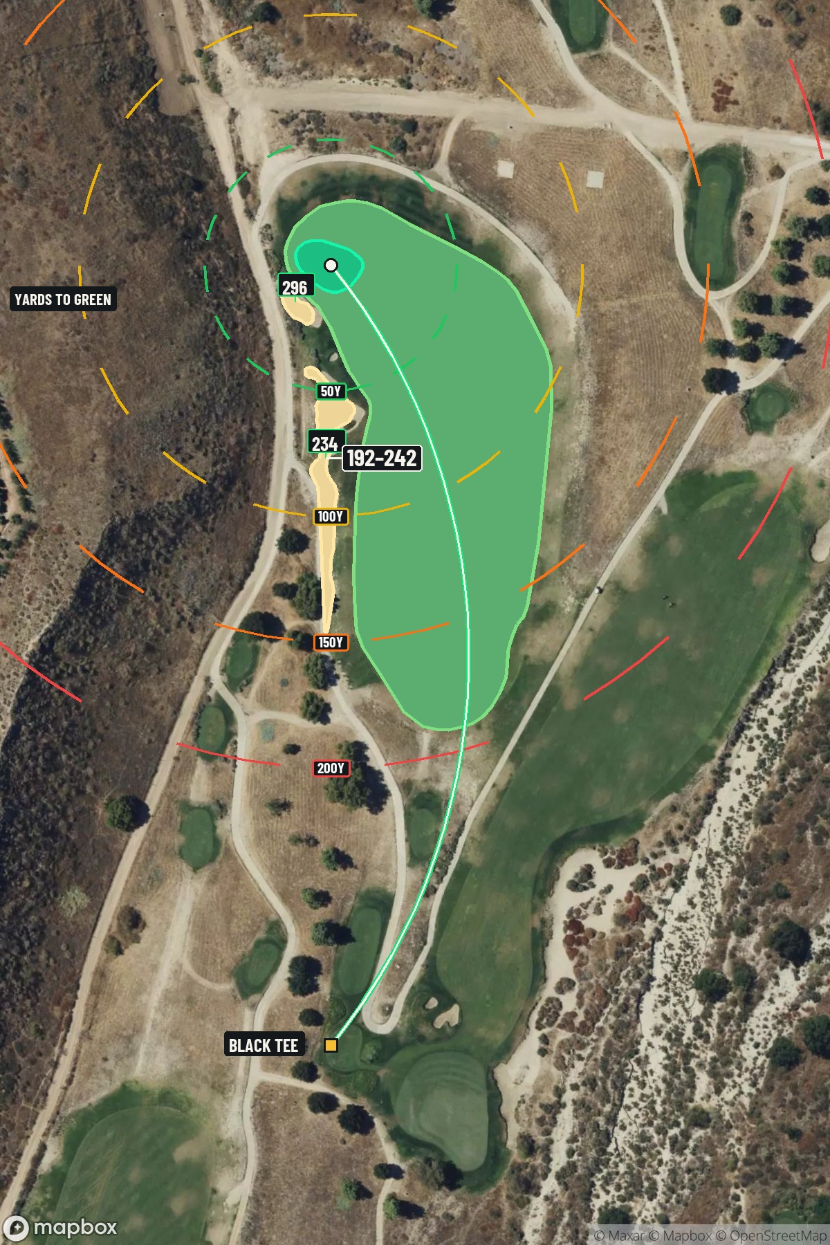Hole 12 aerial at Rustic Canyon Golf Course