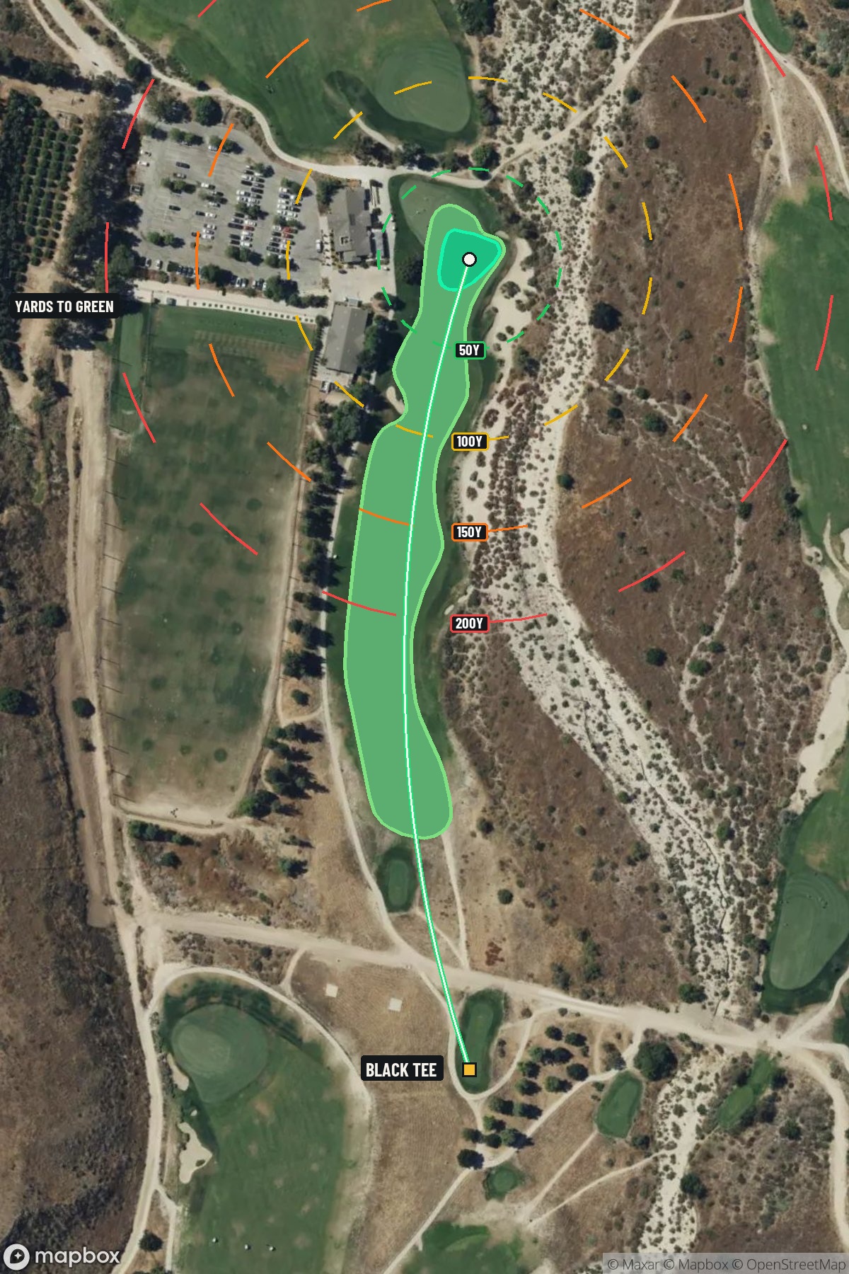Hole 18 aerial at Rustic Canyon Golf Course
