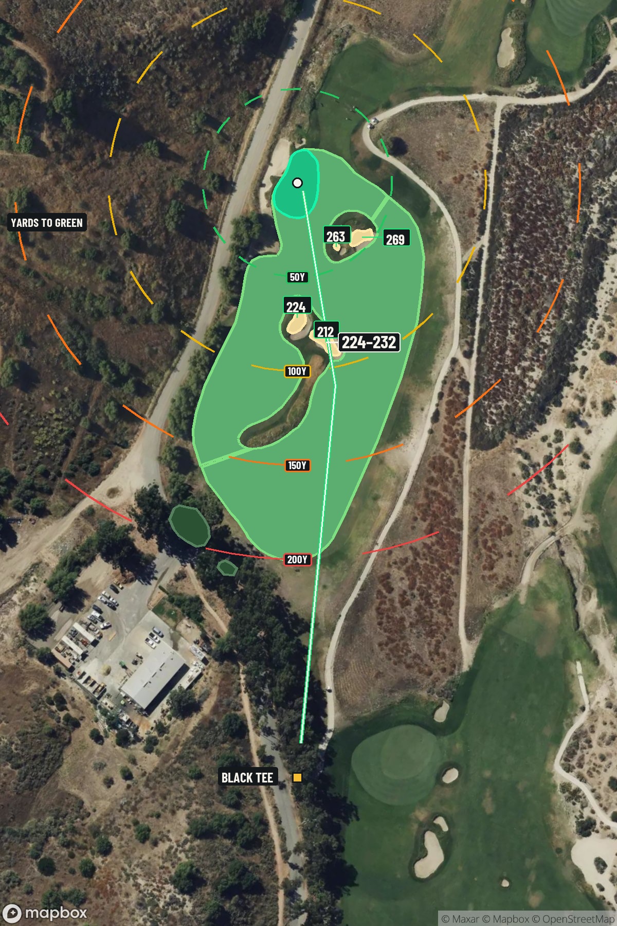 Hole 3 aerial at Rustic Canyon Golf Course