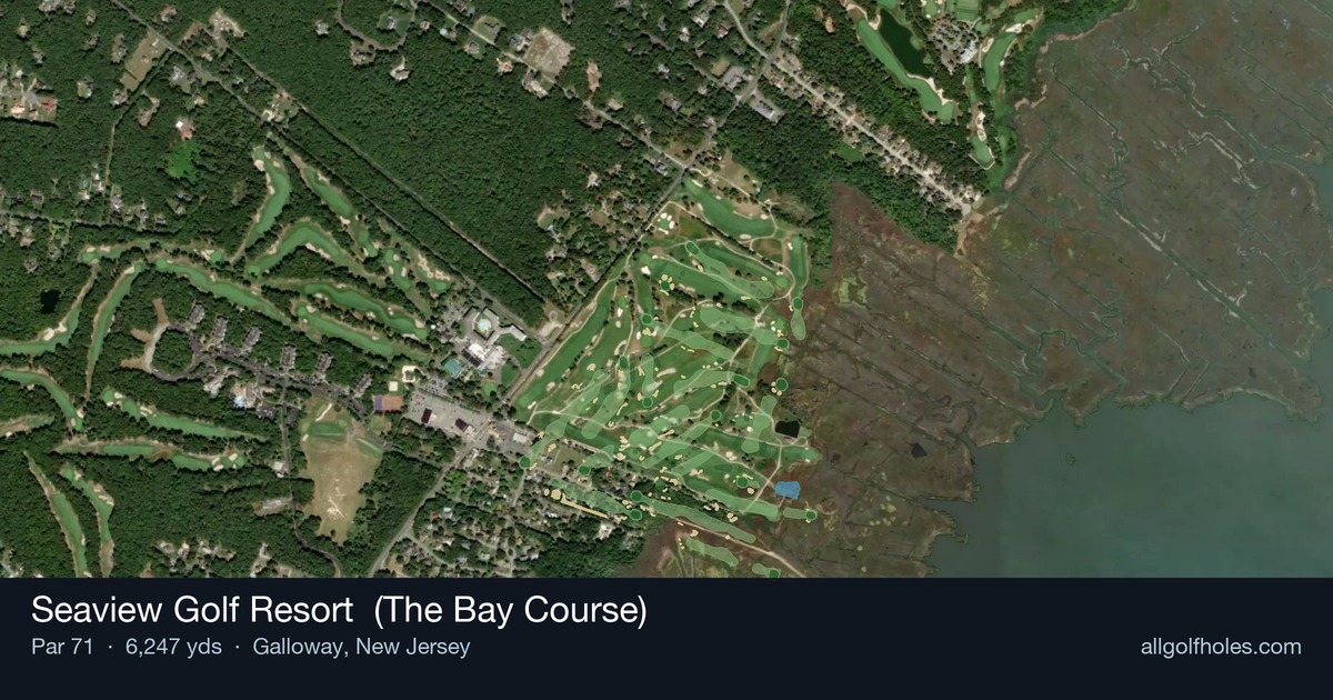 Seaview Golf Resort (The Bay Course) aerial view