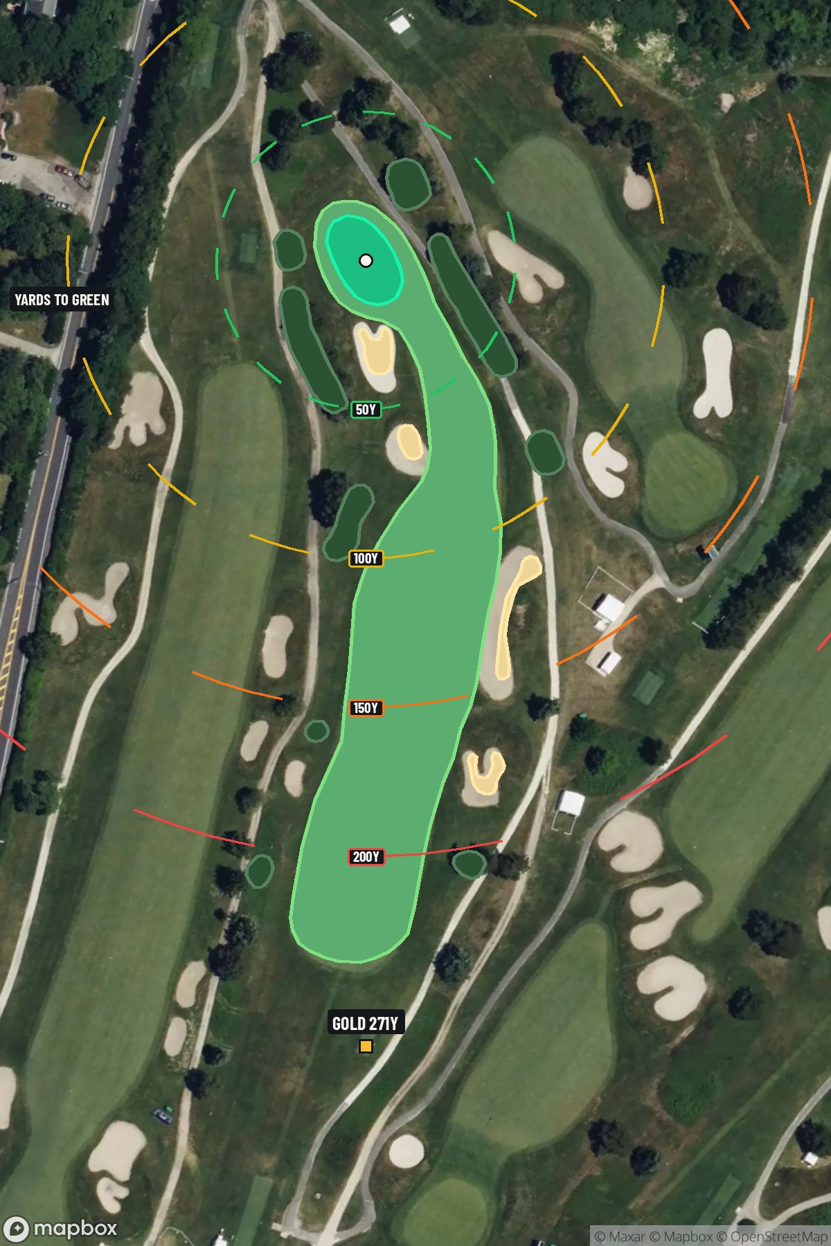 Hole 10 aerial at Seaview Golf Resort (The Bay Course)