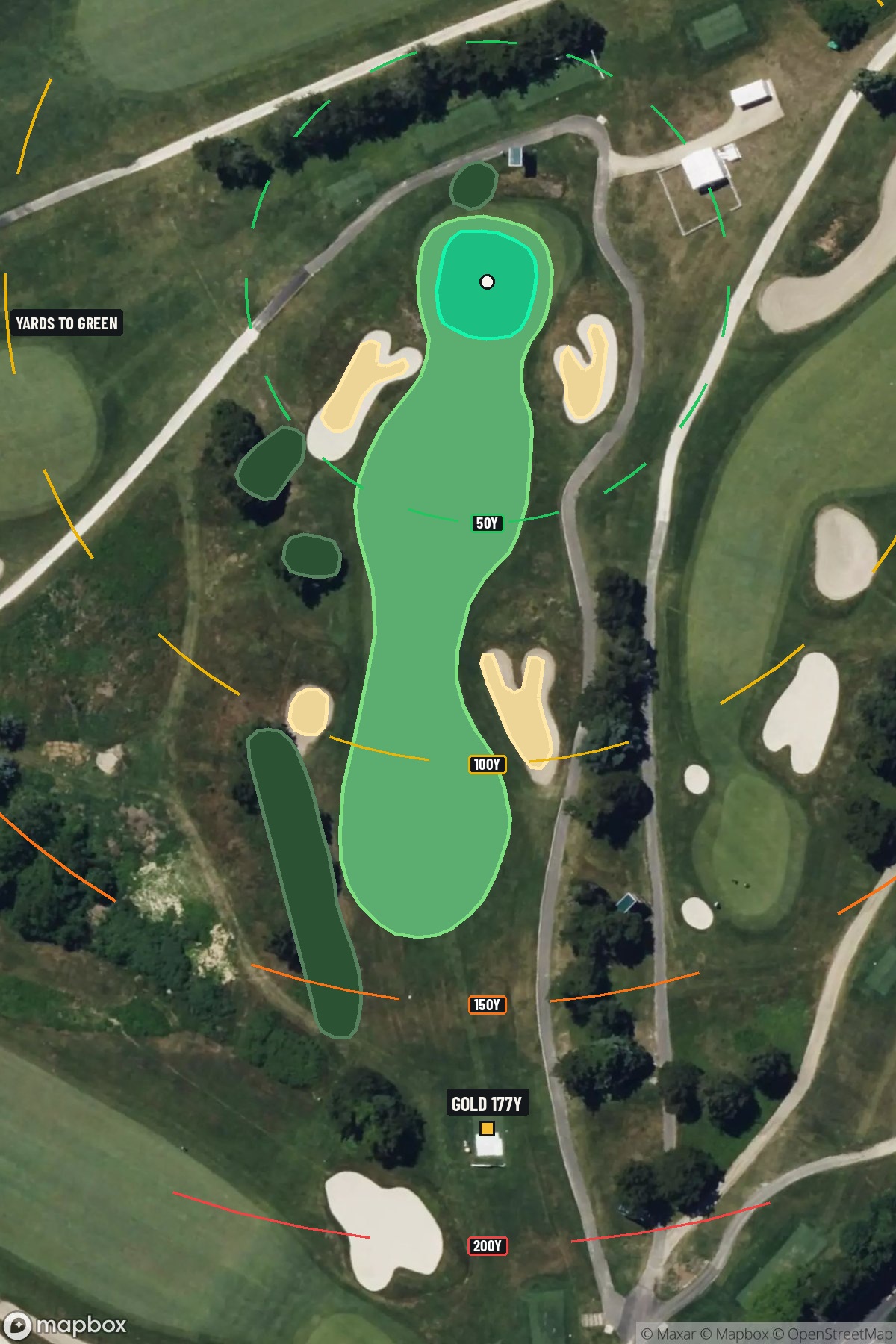 Hole 11 aerial at Seaview Golf Resort (The Bay Course)