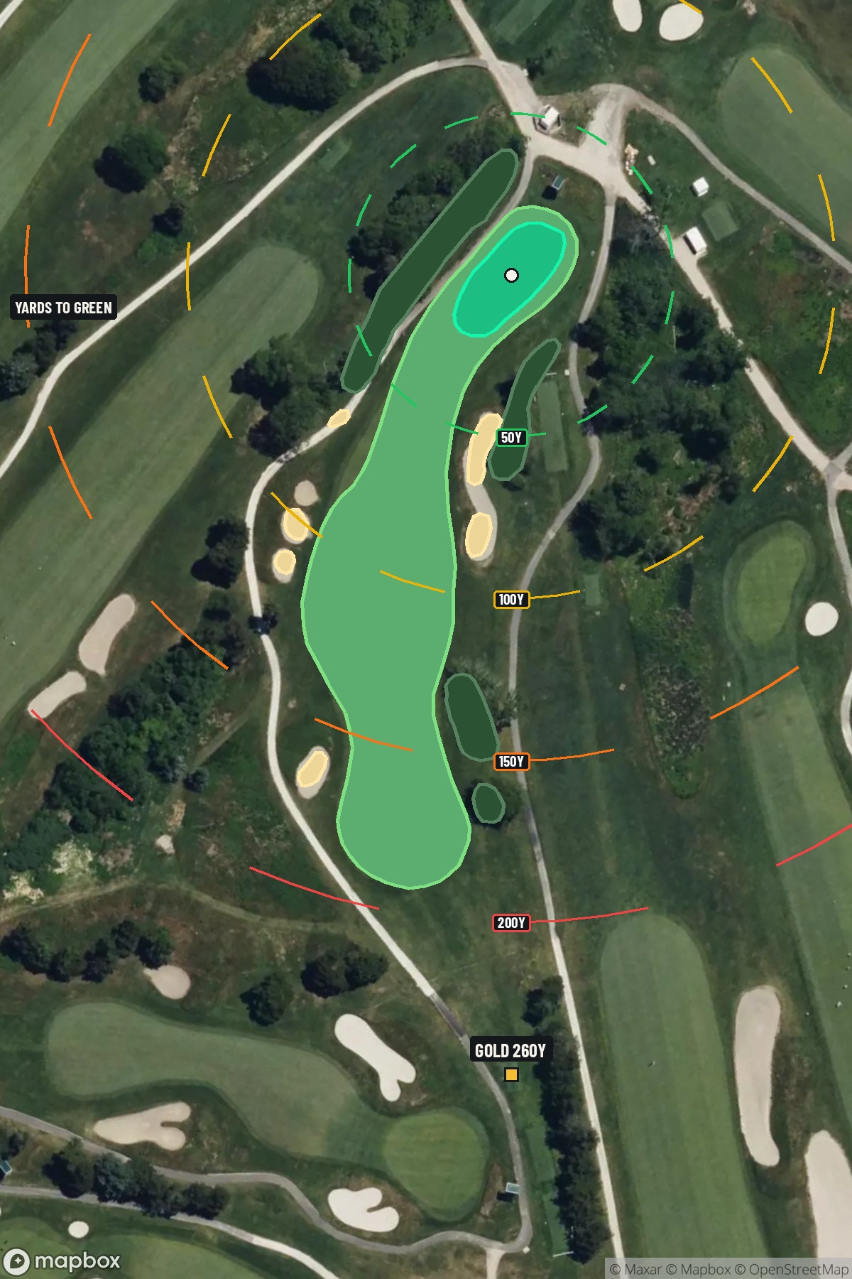 Hole 12 aerial at Seaview Golf Resort (The Bay Course)