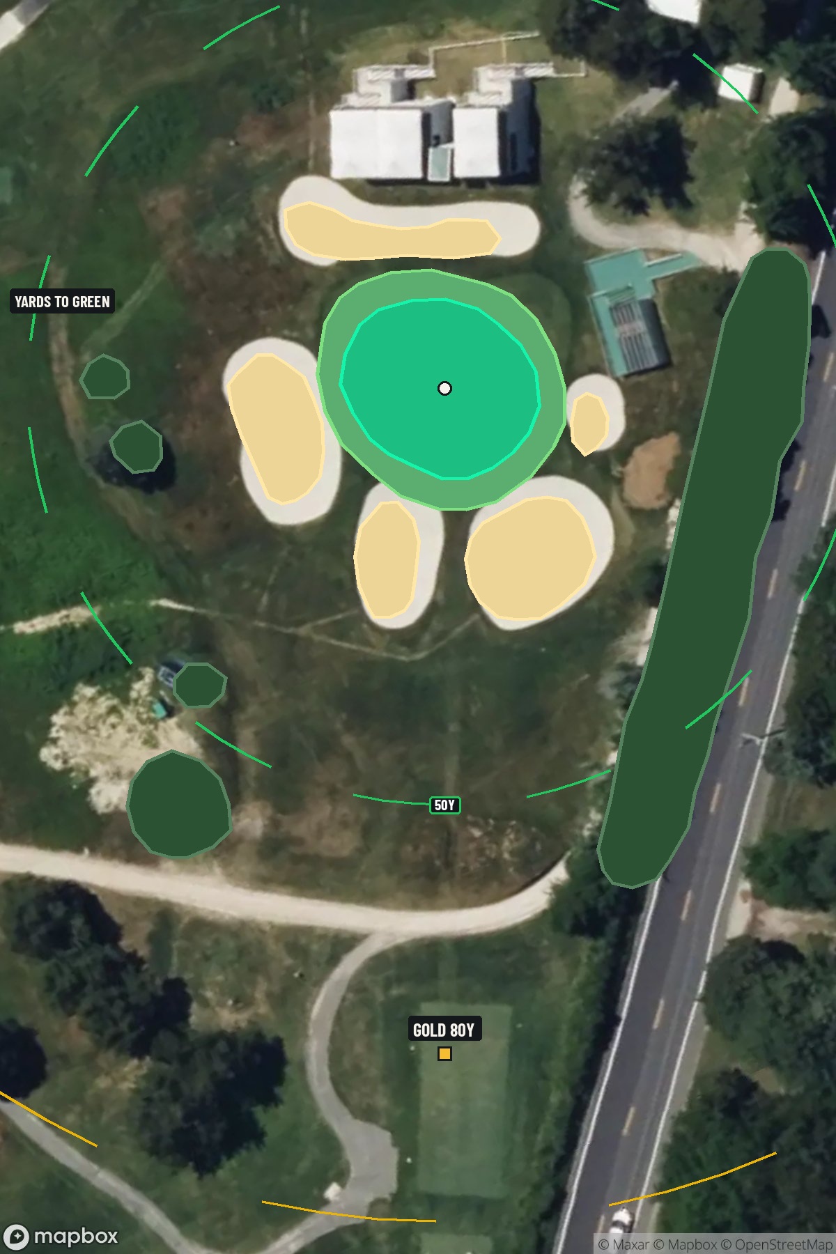 Hole 17 aerial at Seaview Golf Resort (The Bay Course)