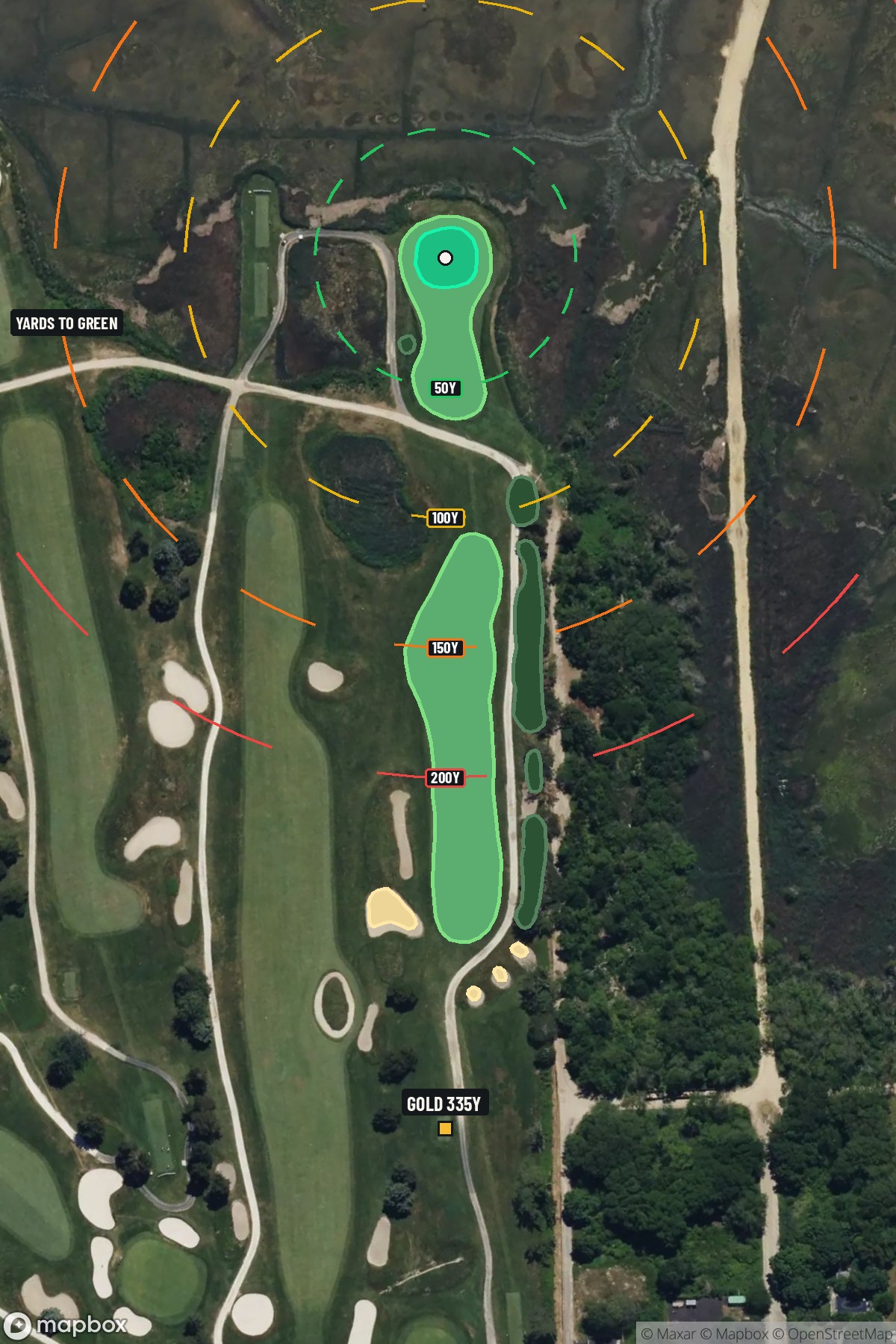 Hole 2 aerial at Seaview Golf Resort (The Bay Course)