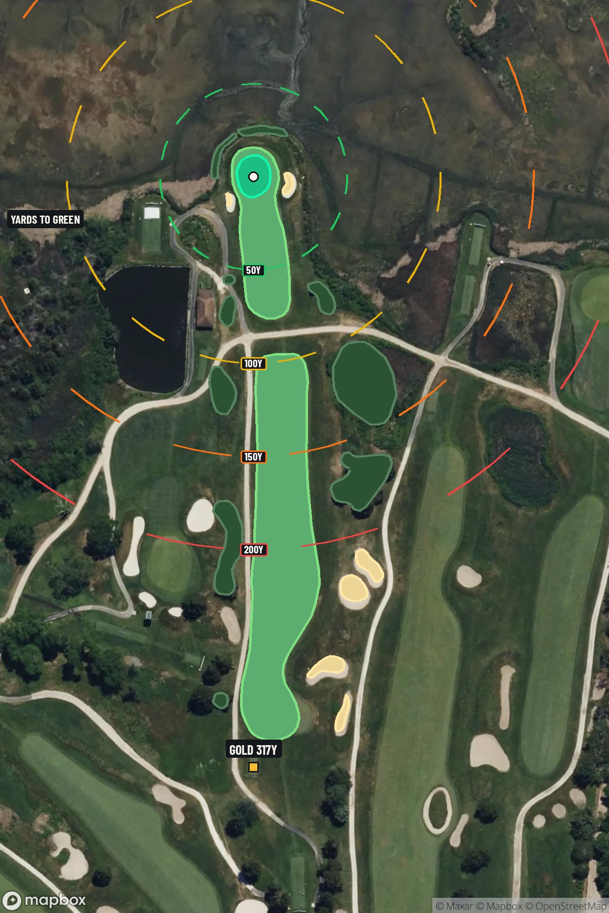 Hole 6 aerial at Seaview Golf Resort (The Bay Course)